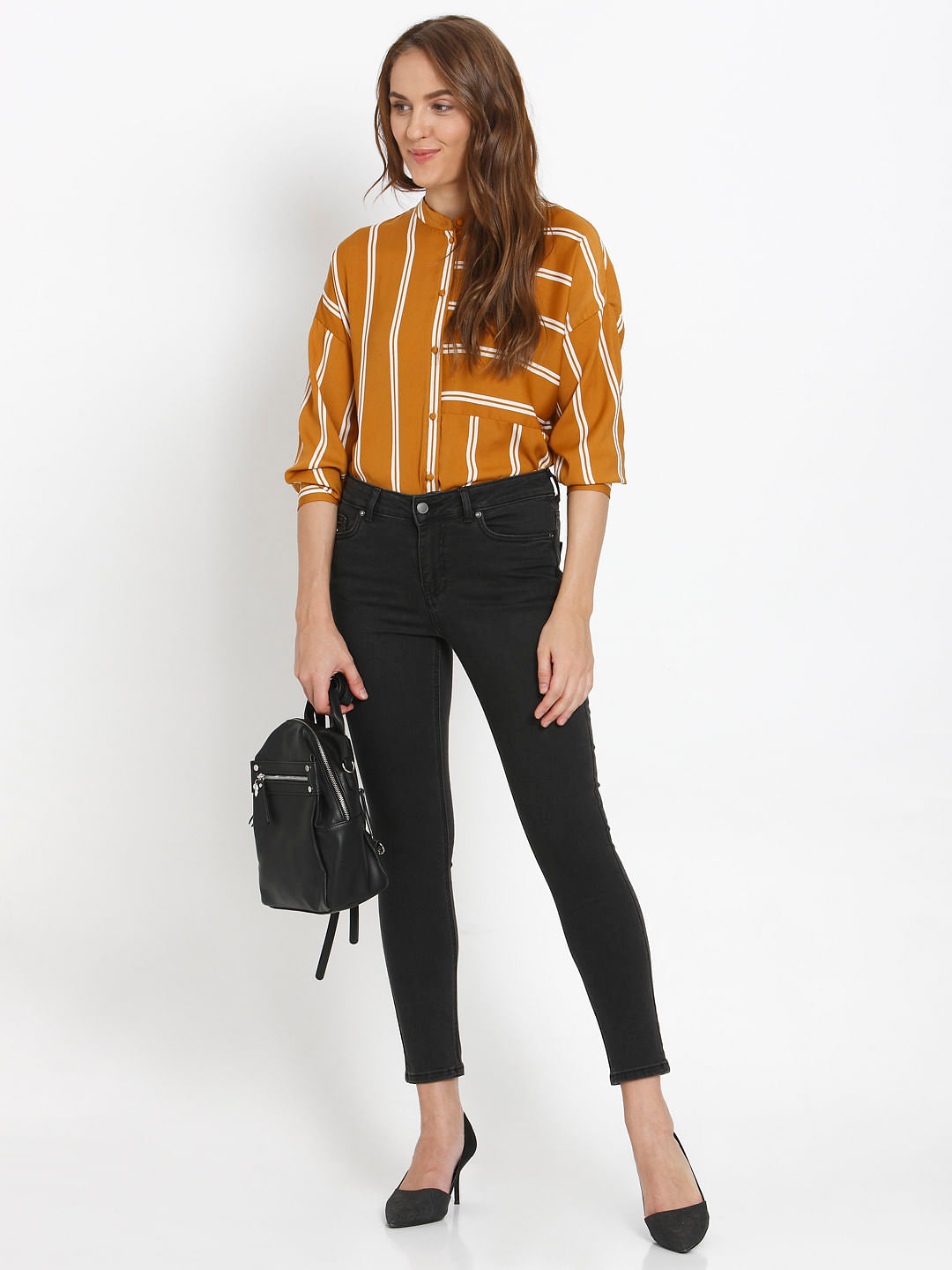 Dark Grey Mid Rise Faded Skinny Fit Jeans