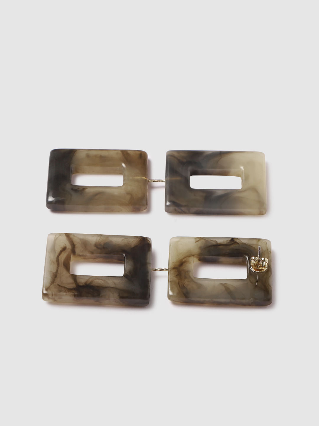 Golden Square Shaper Earrings