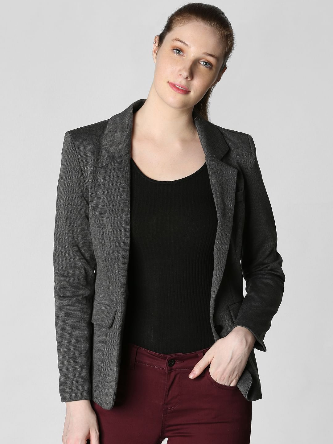 Dark Grey Formal Blazer