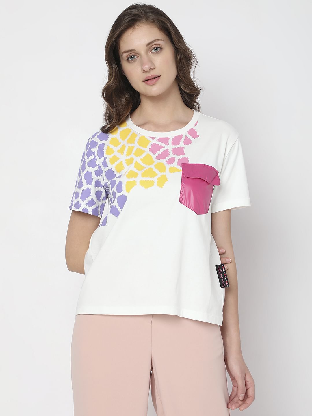 White Printed T-Shirt