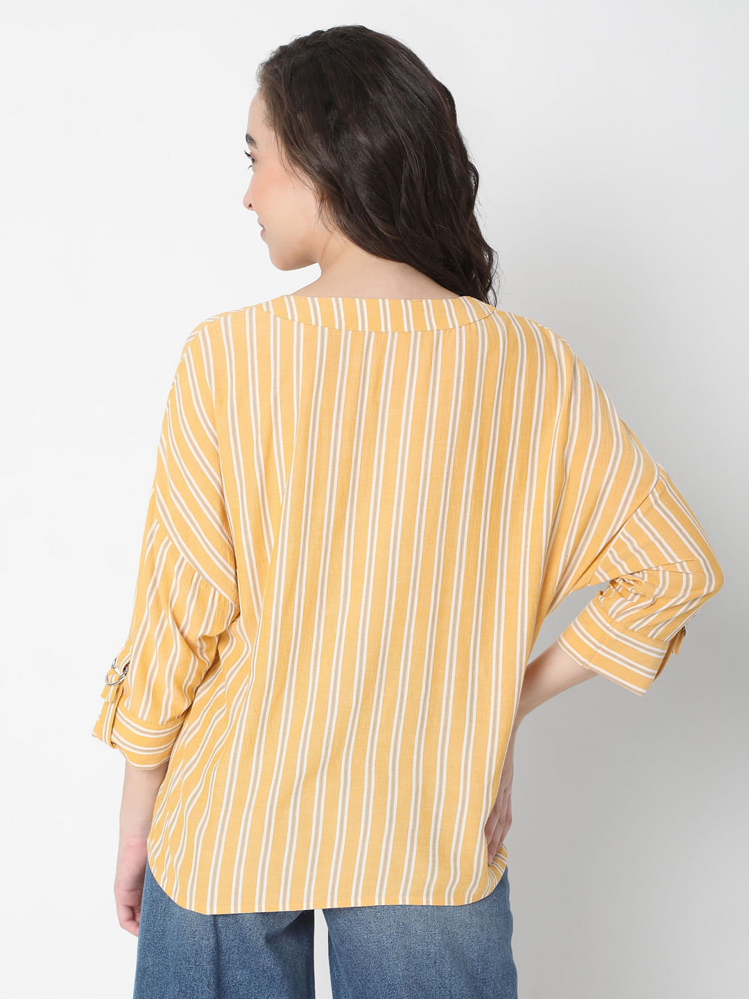 Yellow Striped Top