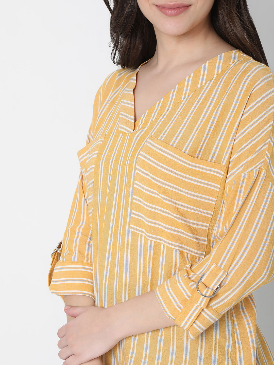 Yellow Striped Top