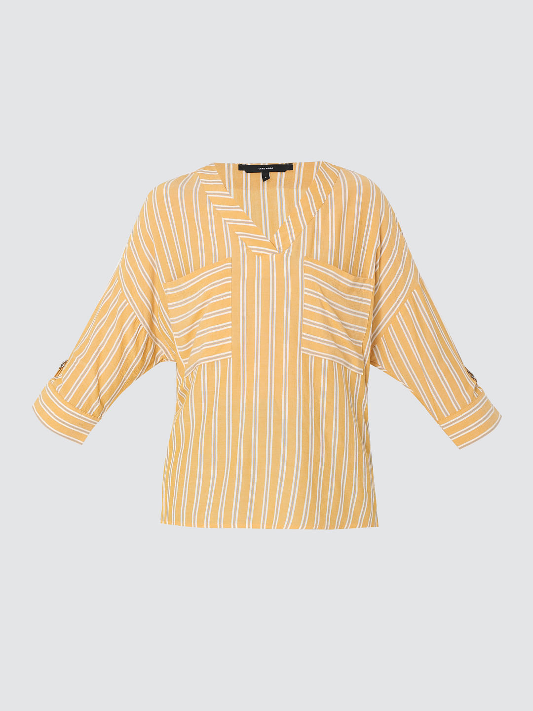 Yellow Striped Top