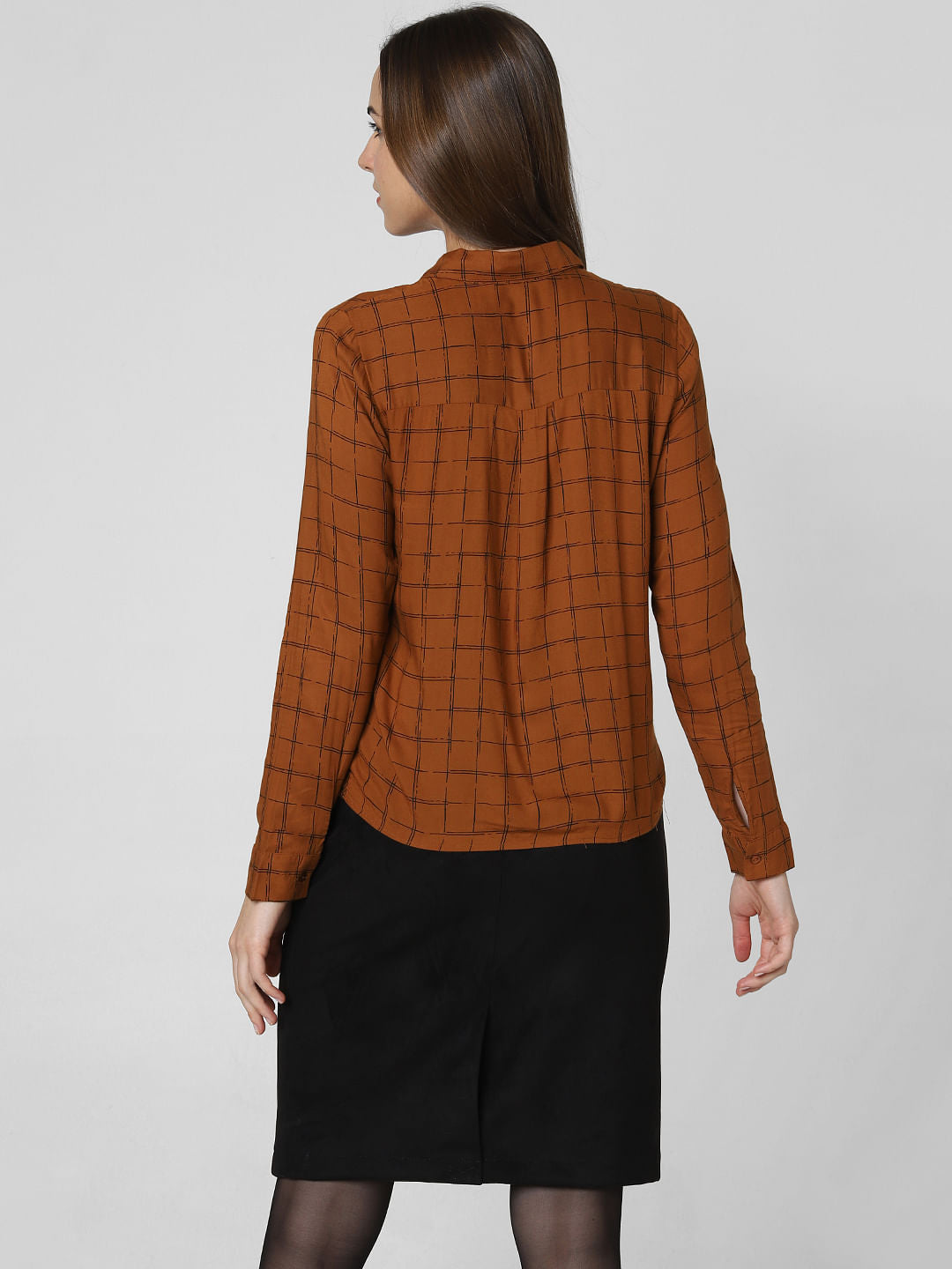 Brown Check Shirt