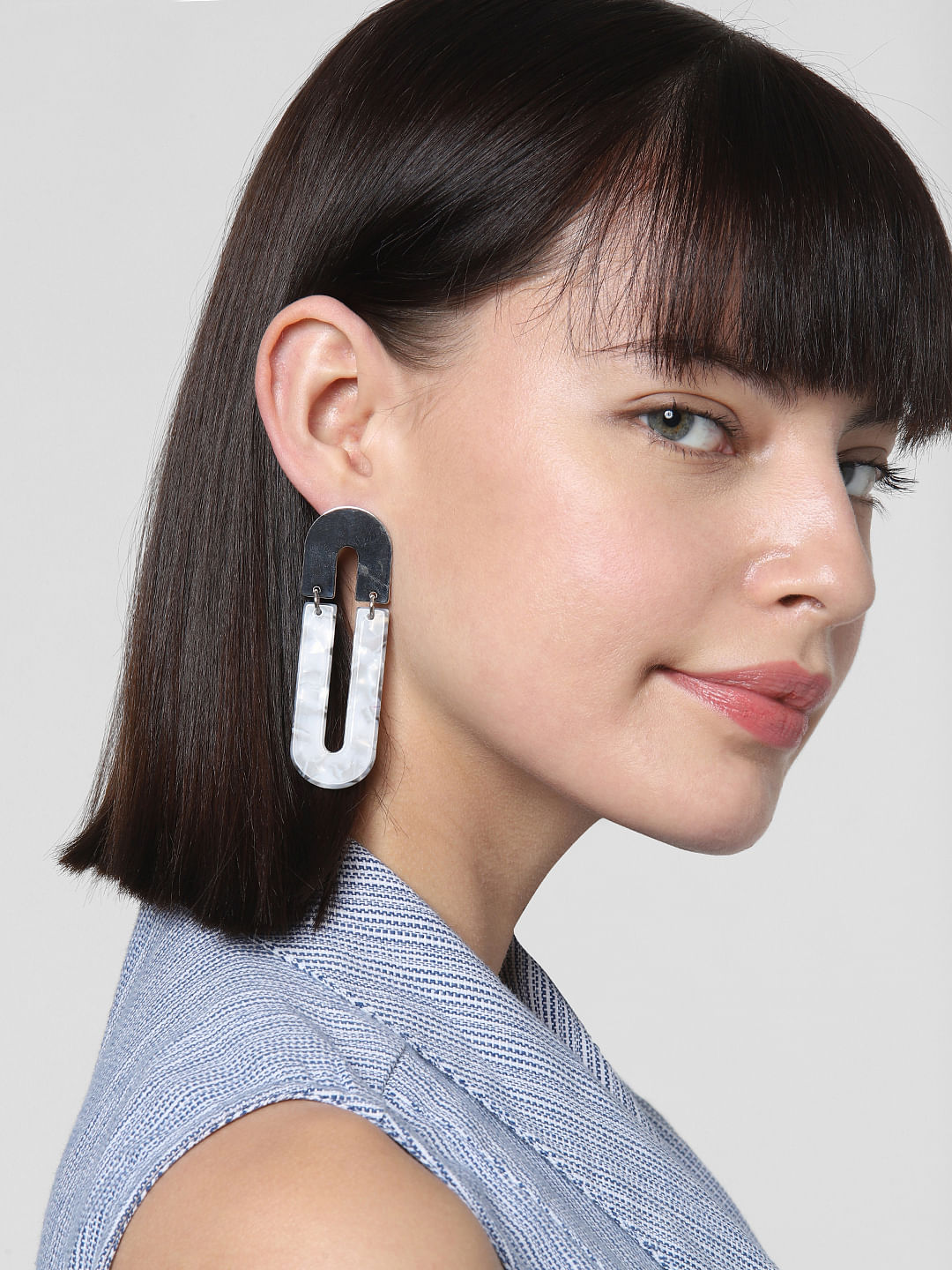 Silver Panel Earrings