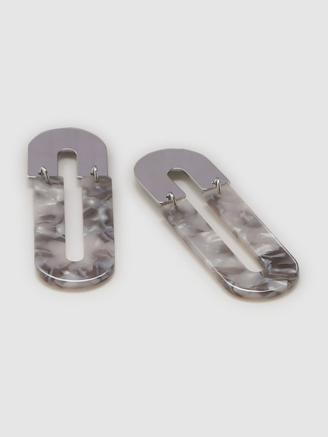 Silver Panel Earrings