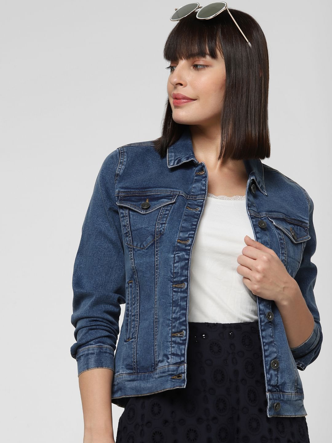 Blue Washed Denim Jacket