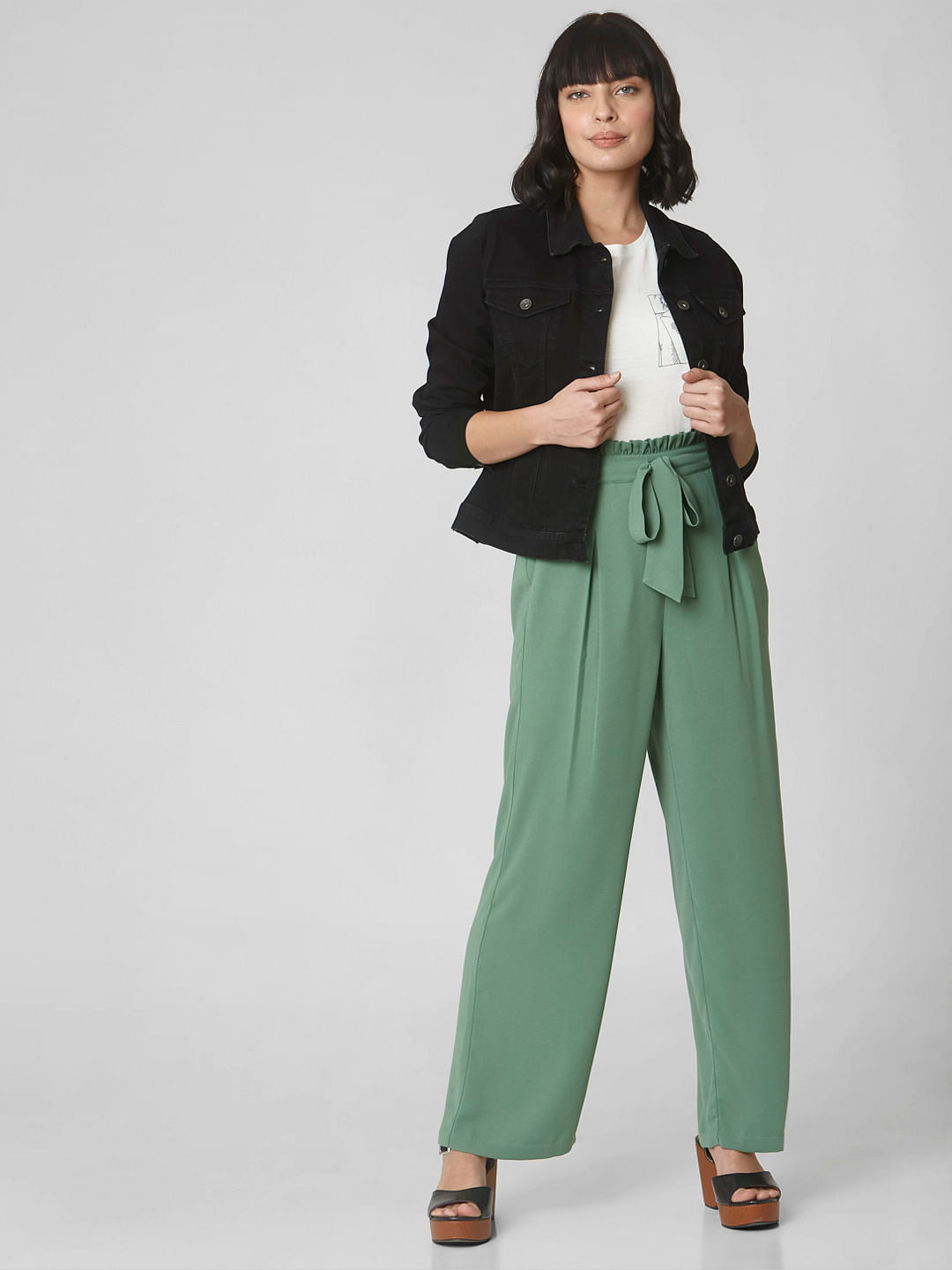 Black Denim Trucker Jacket