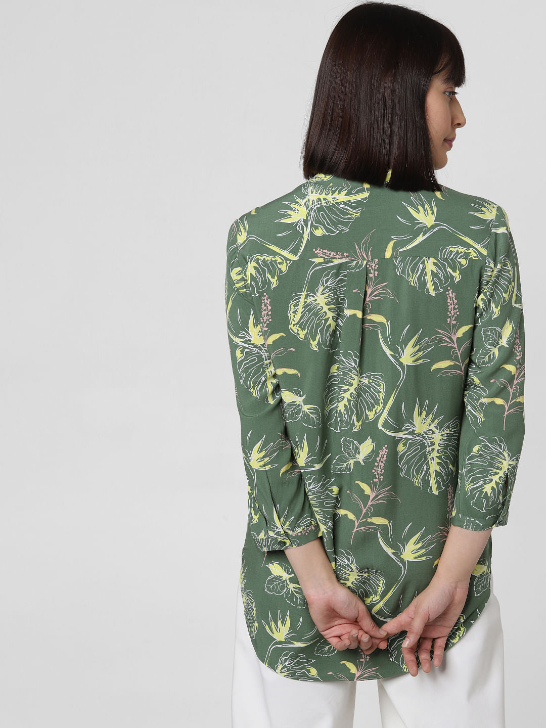 Green All Over Print Top