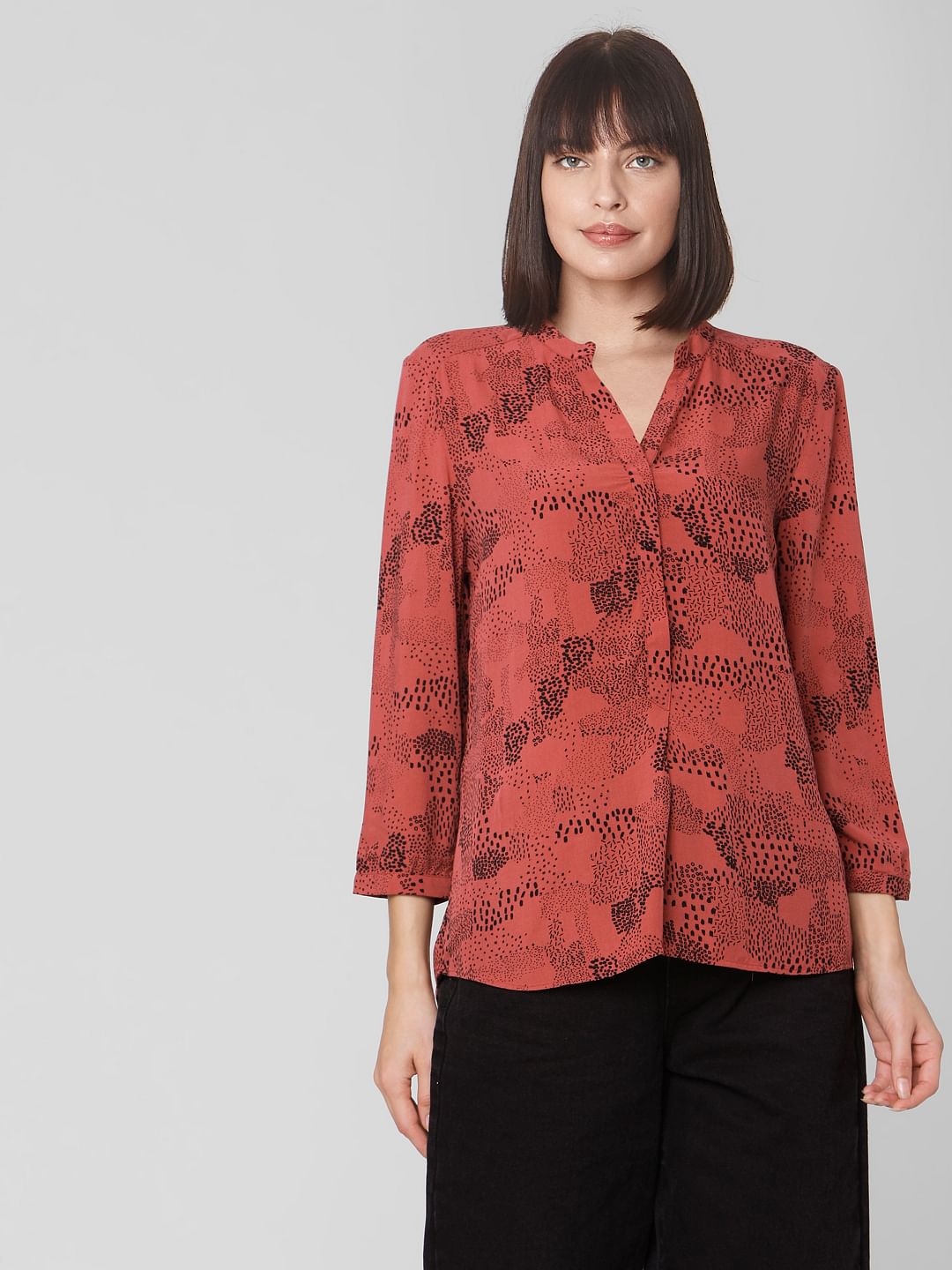 Rust All Over Print Top