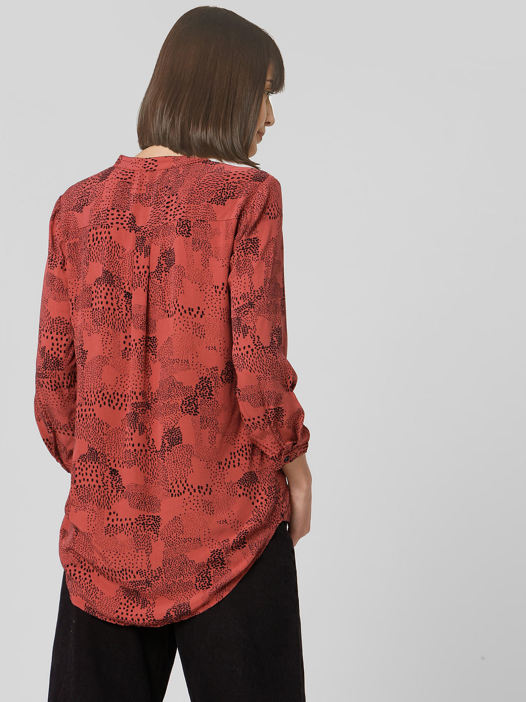 Rust All Over Print Top