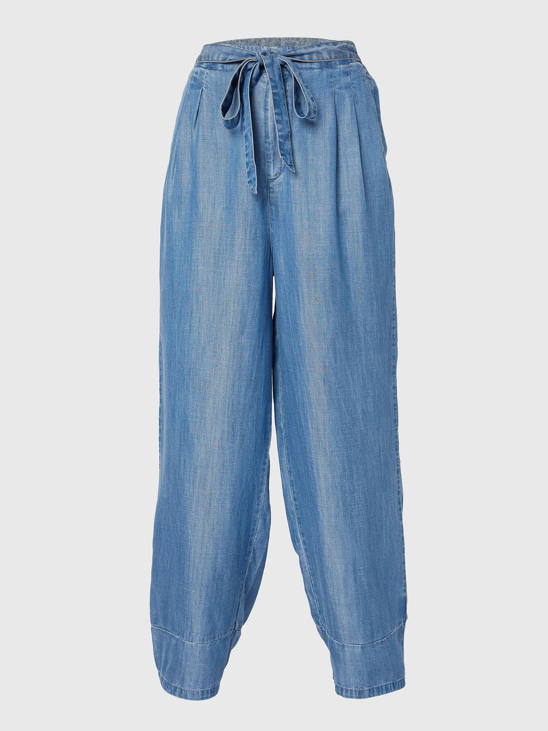 Blue High Rise Jade Straight Fit Jeans