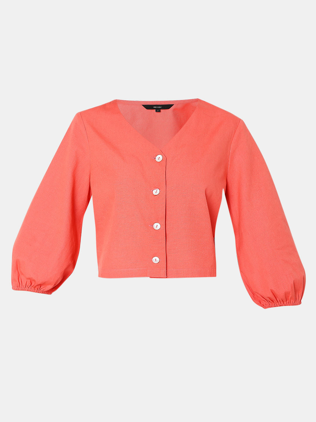 Pink Cropped Co-Ord Shirt