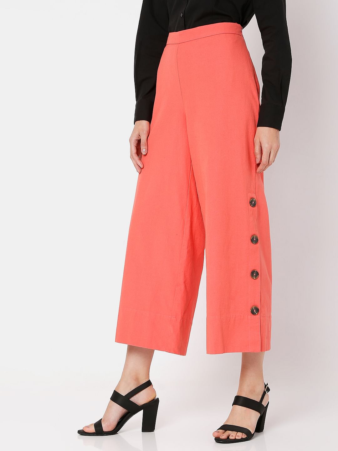 Pink High Rise Co-Ord Pants