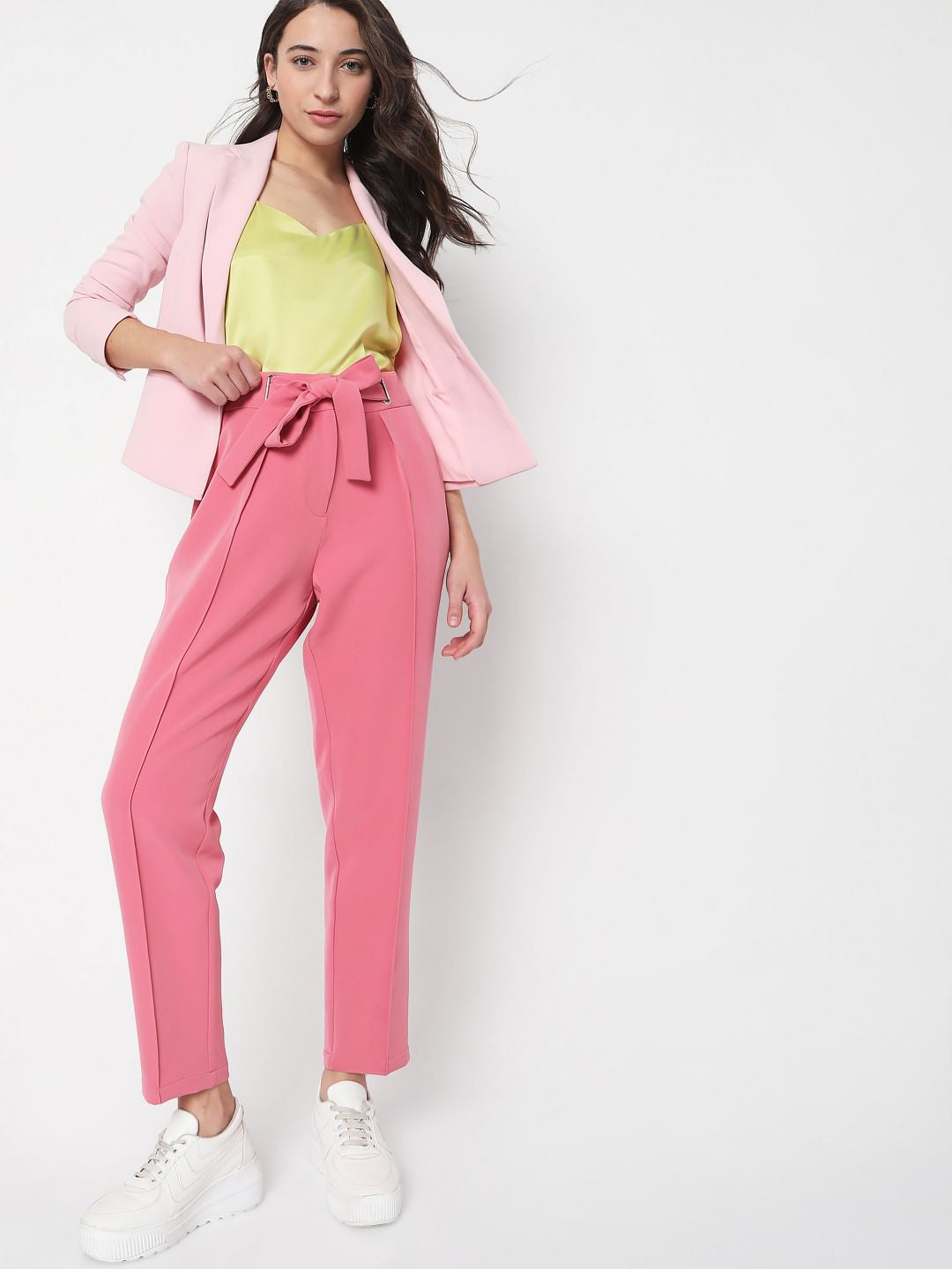 Pink Tailored Trousers