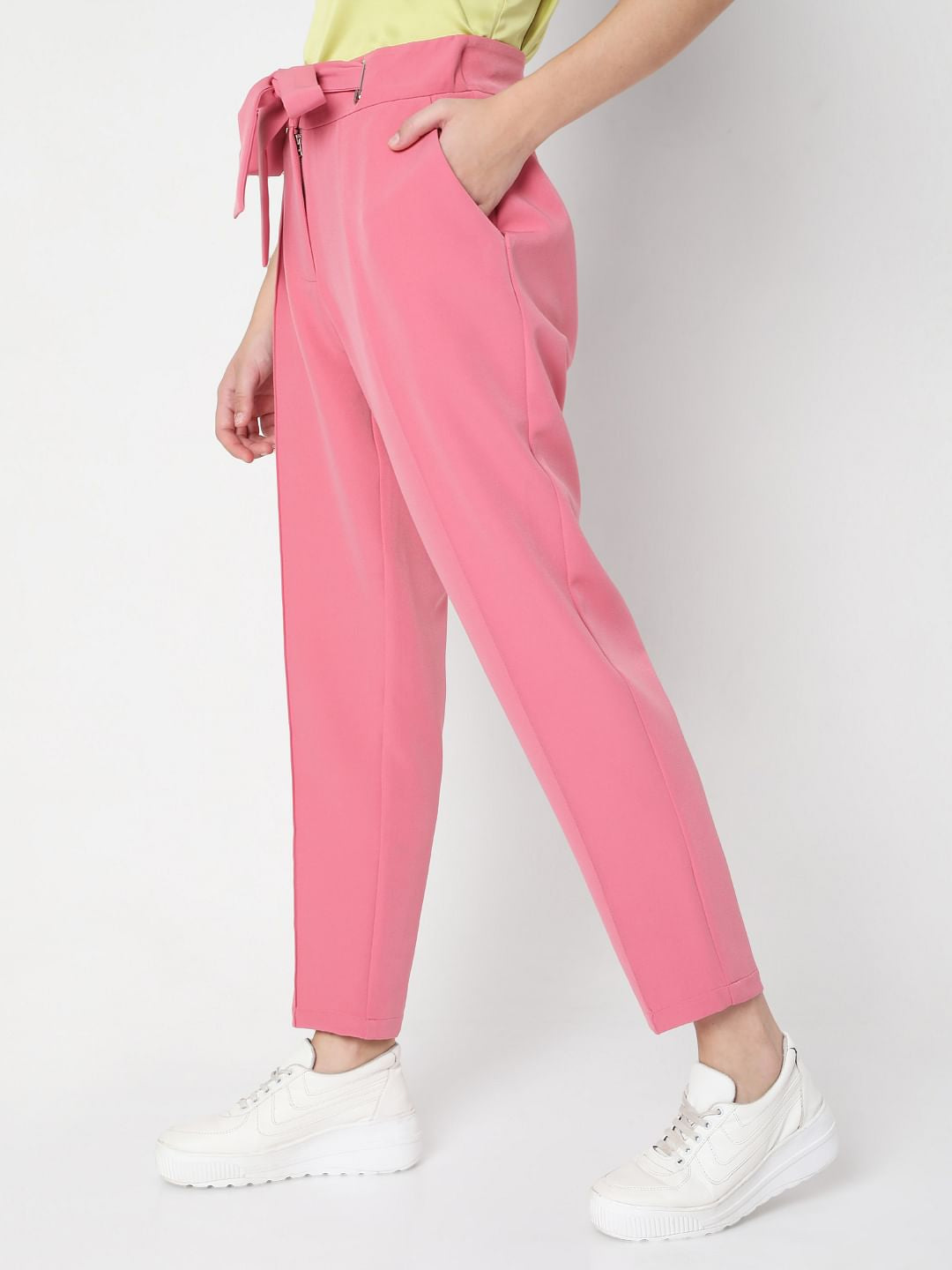 Pink Tailored Trousers