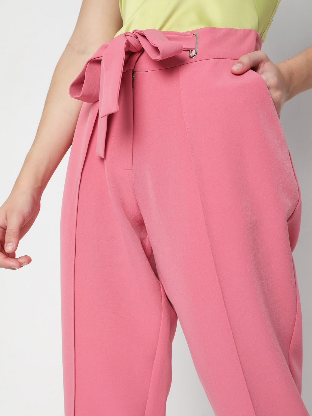 Pink Tailored Trousers
