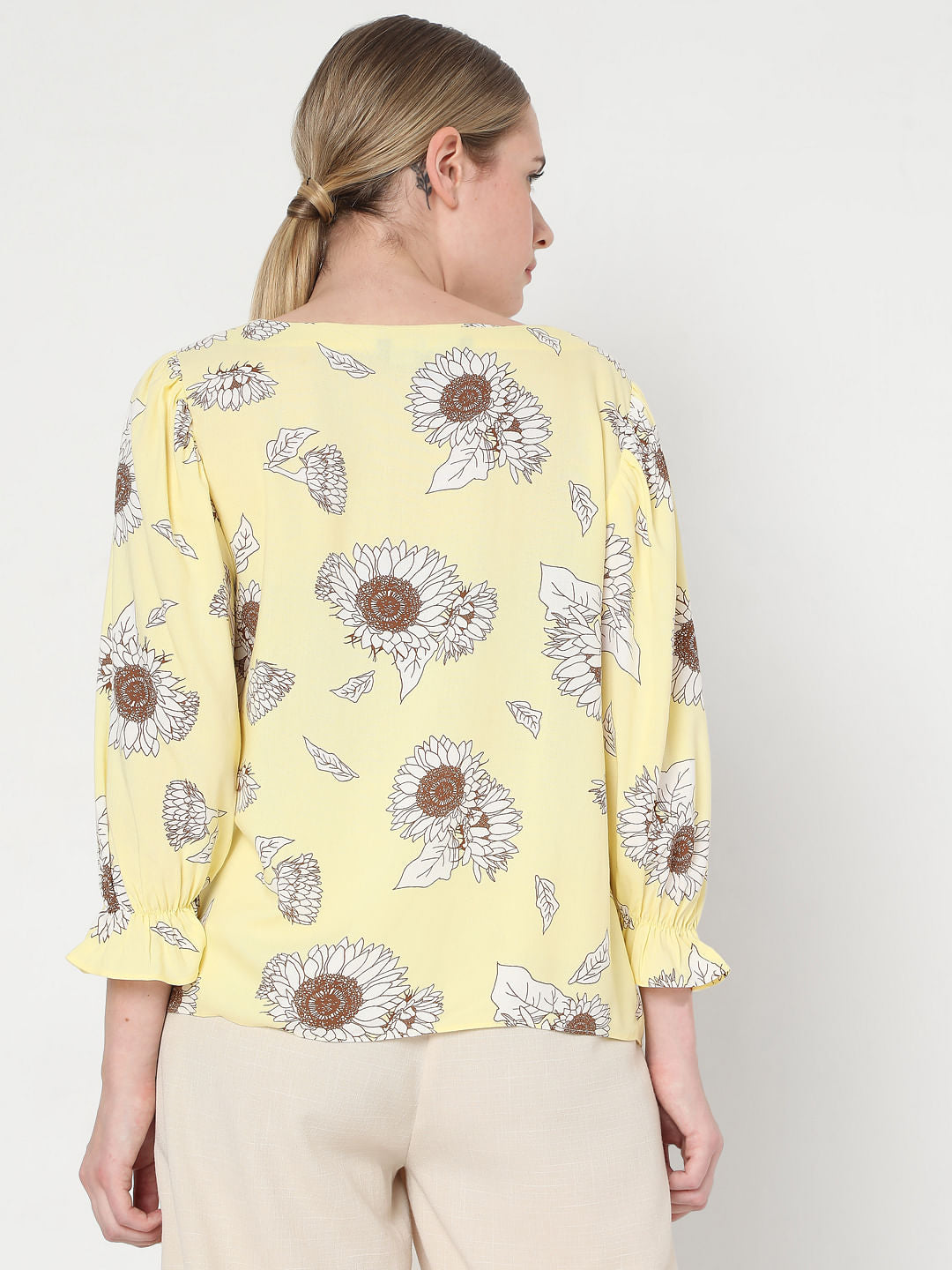 Yellow Floral Top