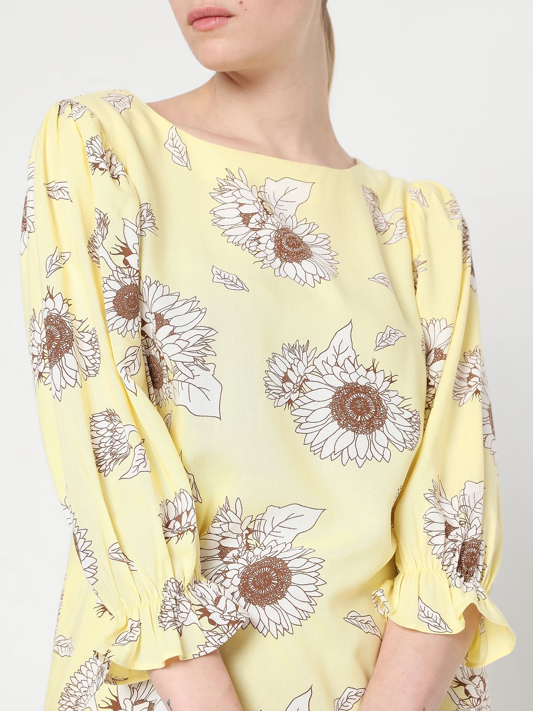 Yellow Floral Top