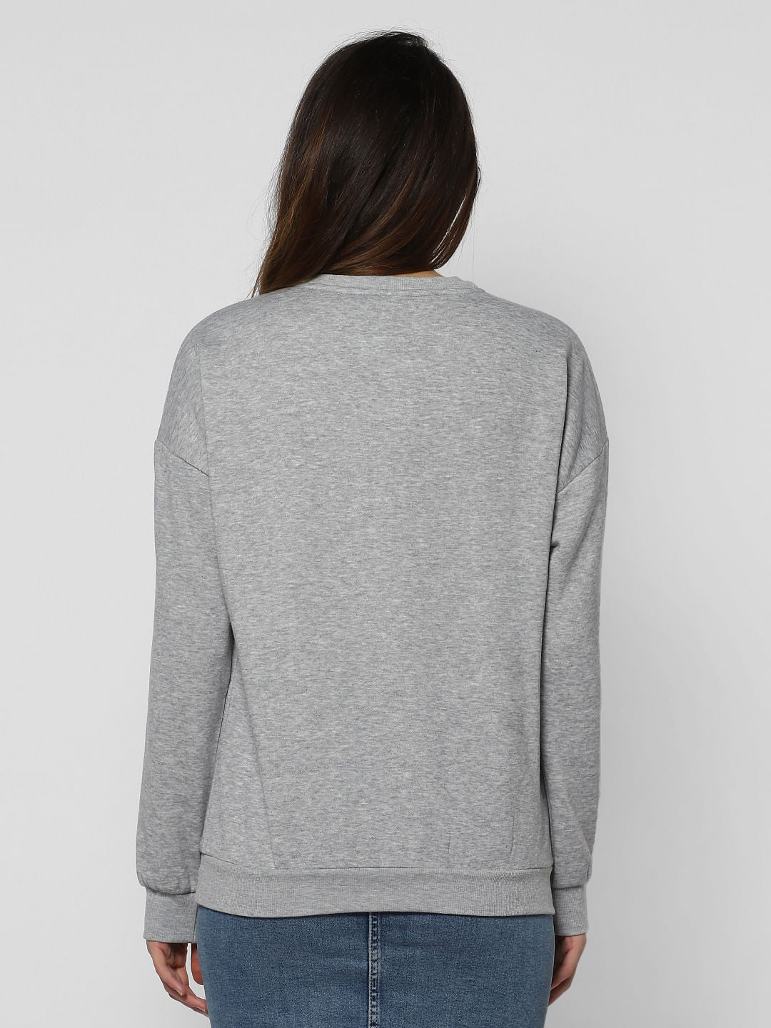 Grey Jingle Graphic Print Sweatshirt