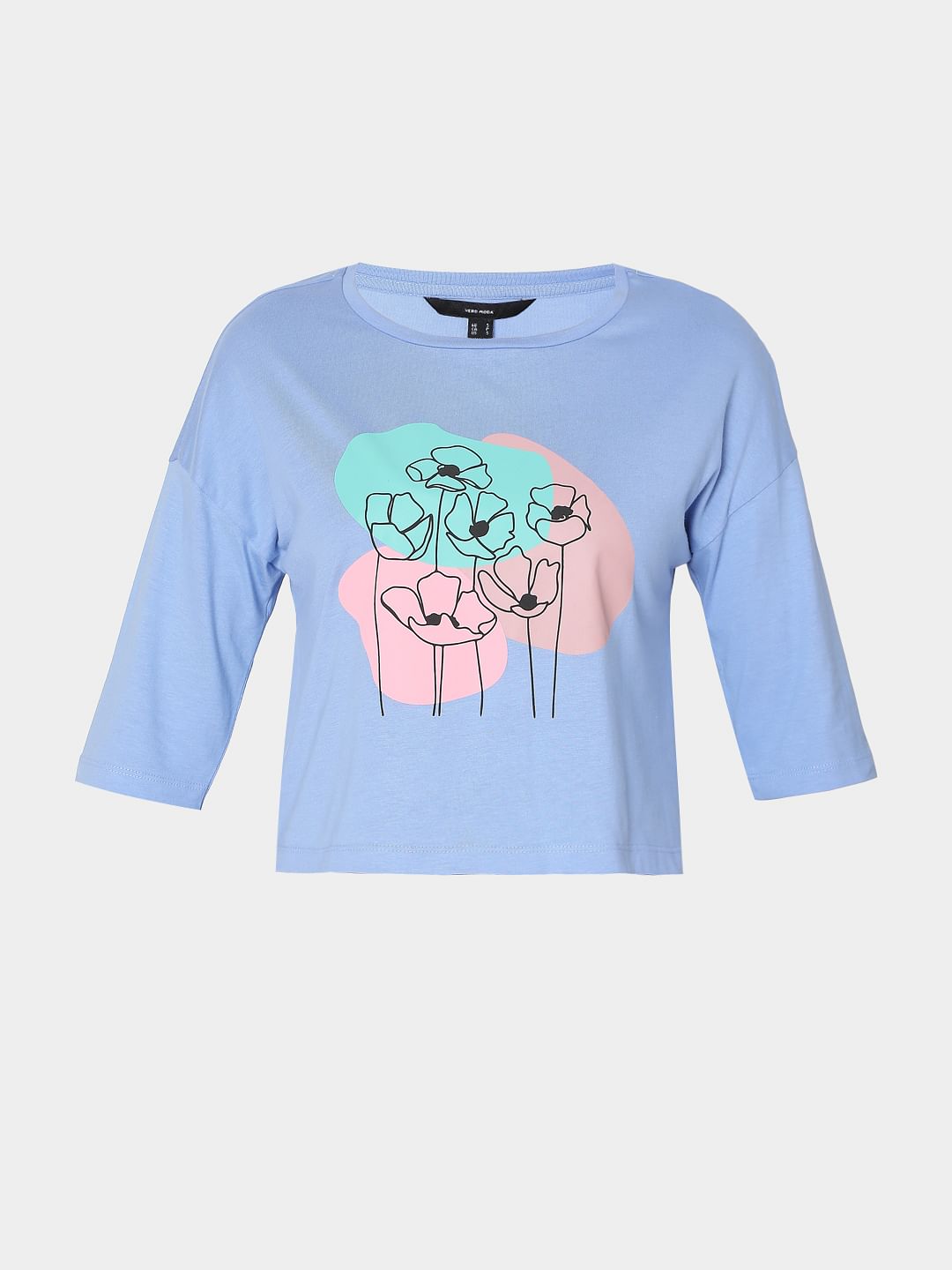 Blue Graphic Print T-Shirt