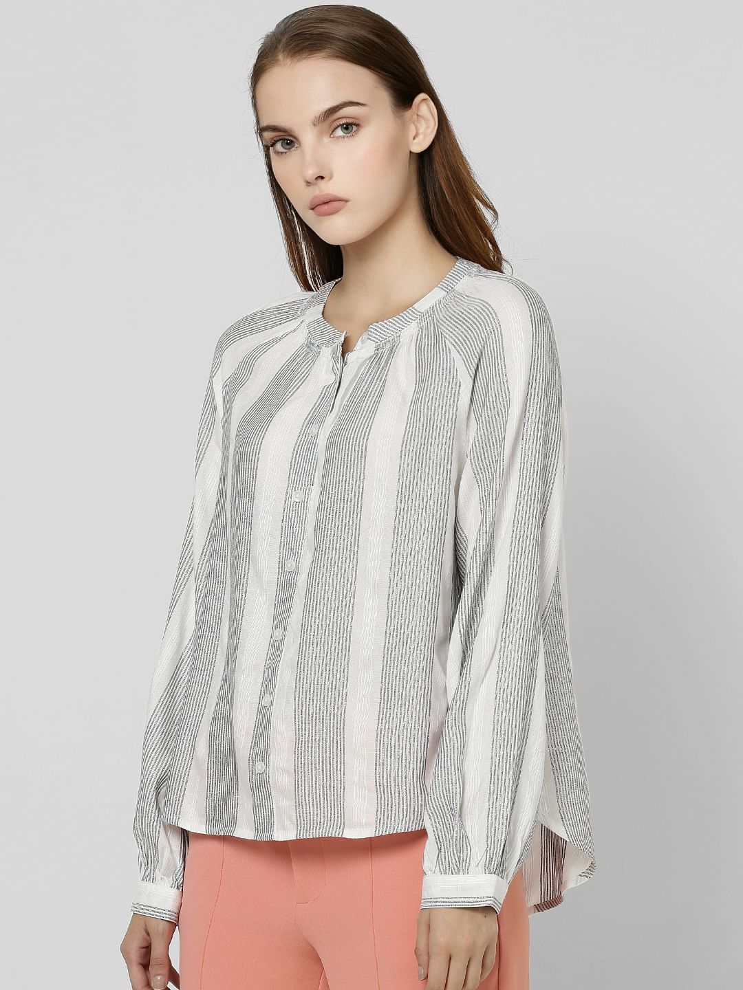 White Striped Shirt