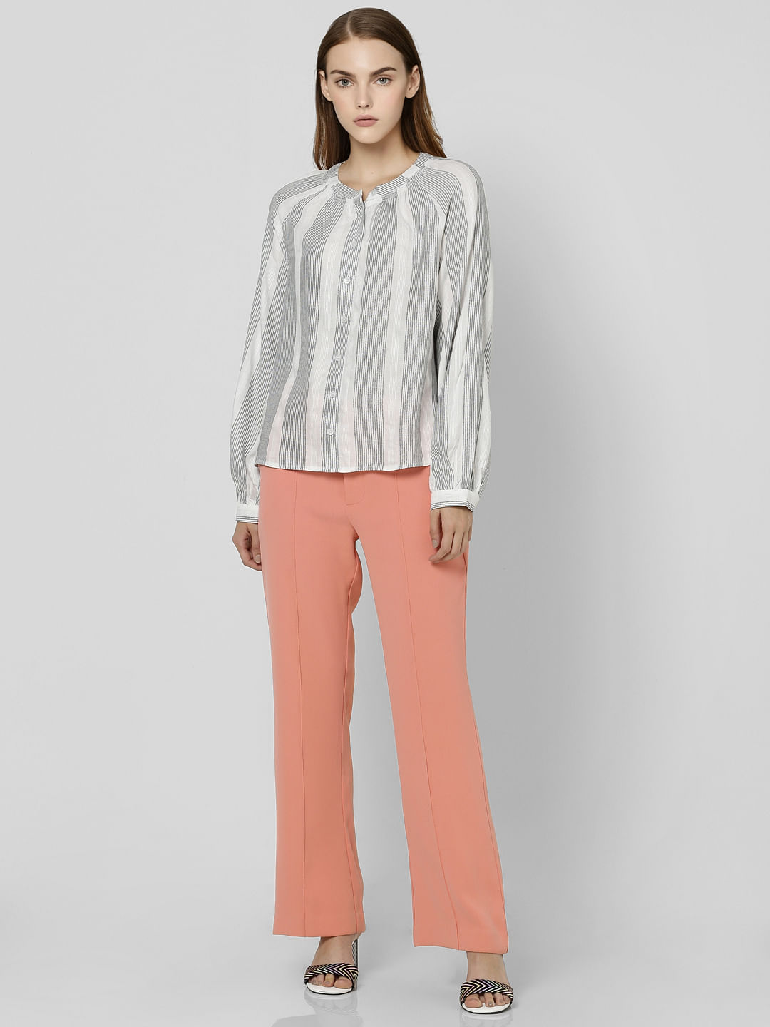 White Striped Shirt