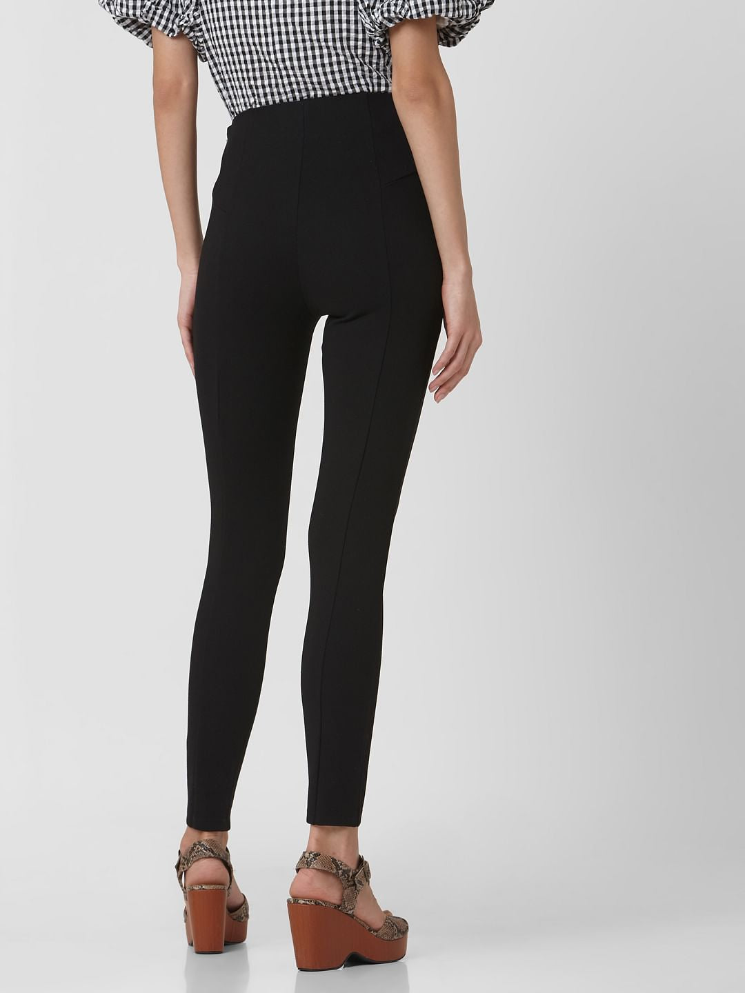 Black High Rise Skinny Fit Leggings