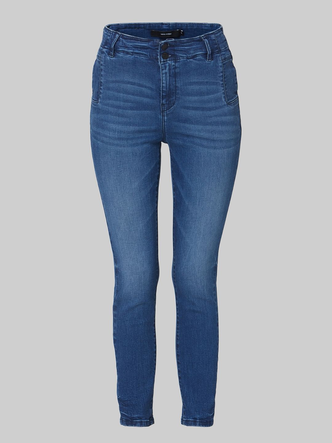 Blue High Rise Skinny Jeans
