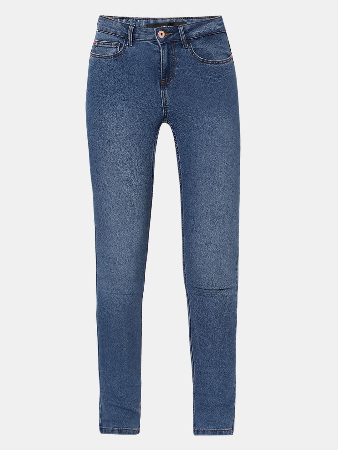 Blue Mid Rise Wendy Skinny Jeans