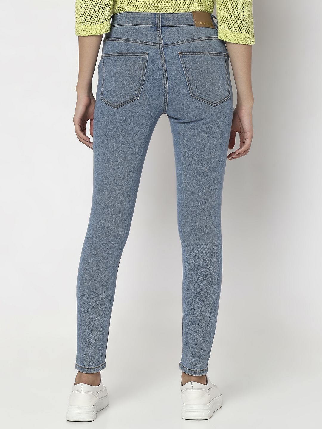 Light Blue Mid Rise Wendy Skinny Fit Jeans