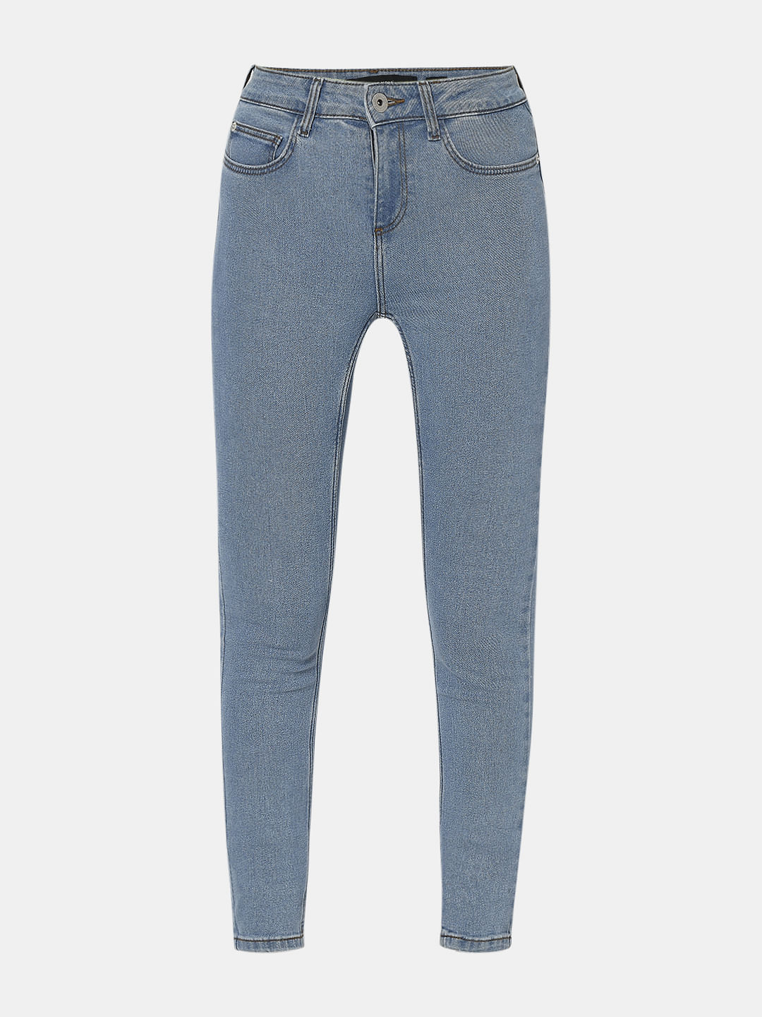 Light Blue Mid Rise Wendy Skinny Fit Jeans