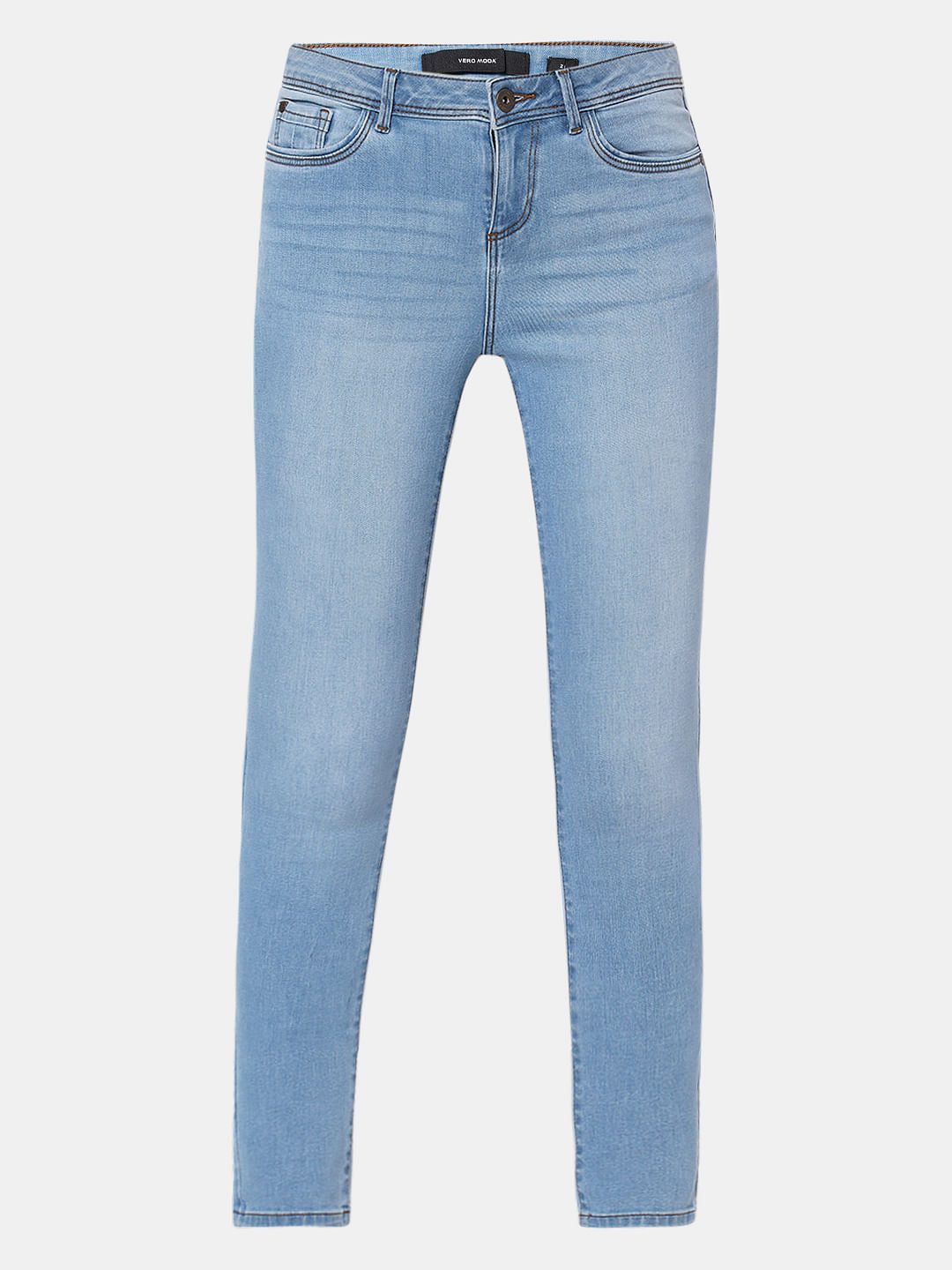 Light Blue Mid Rise Wendy Skinny Jeans