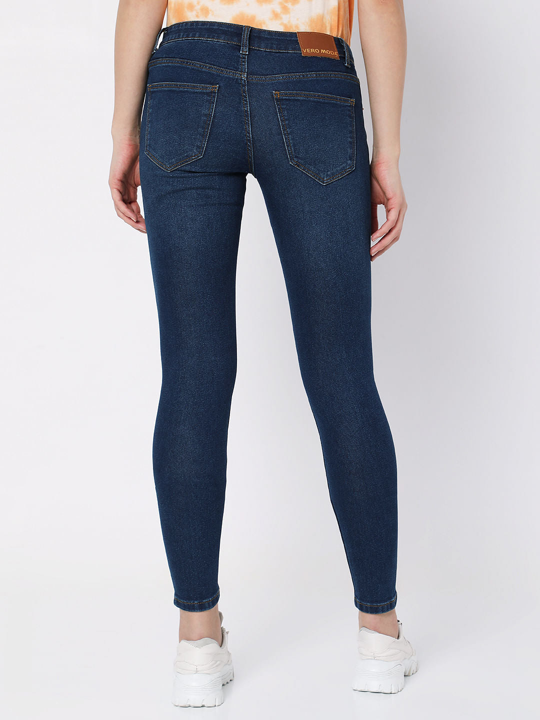 Dark Blue Low Rise Wendy Skinny Jeans