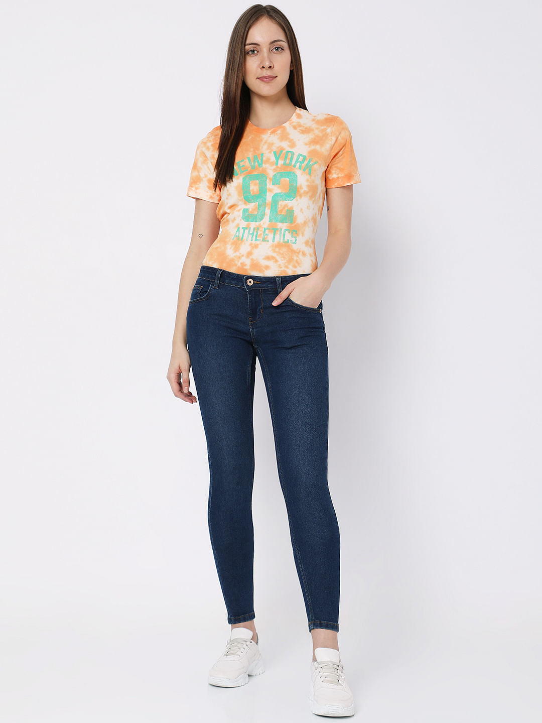 Dark Blue Low Rise Wendy Skinny Jeans