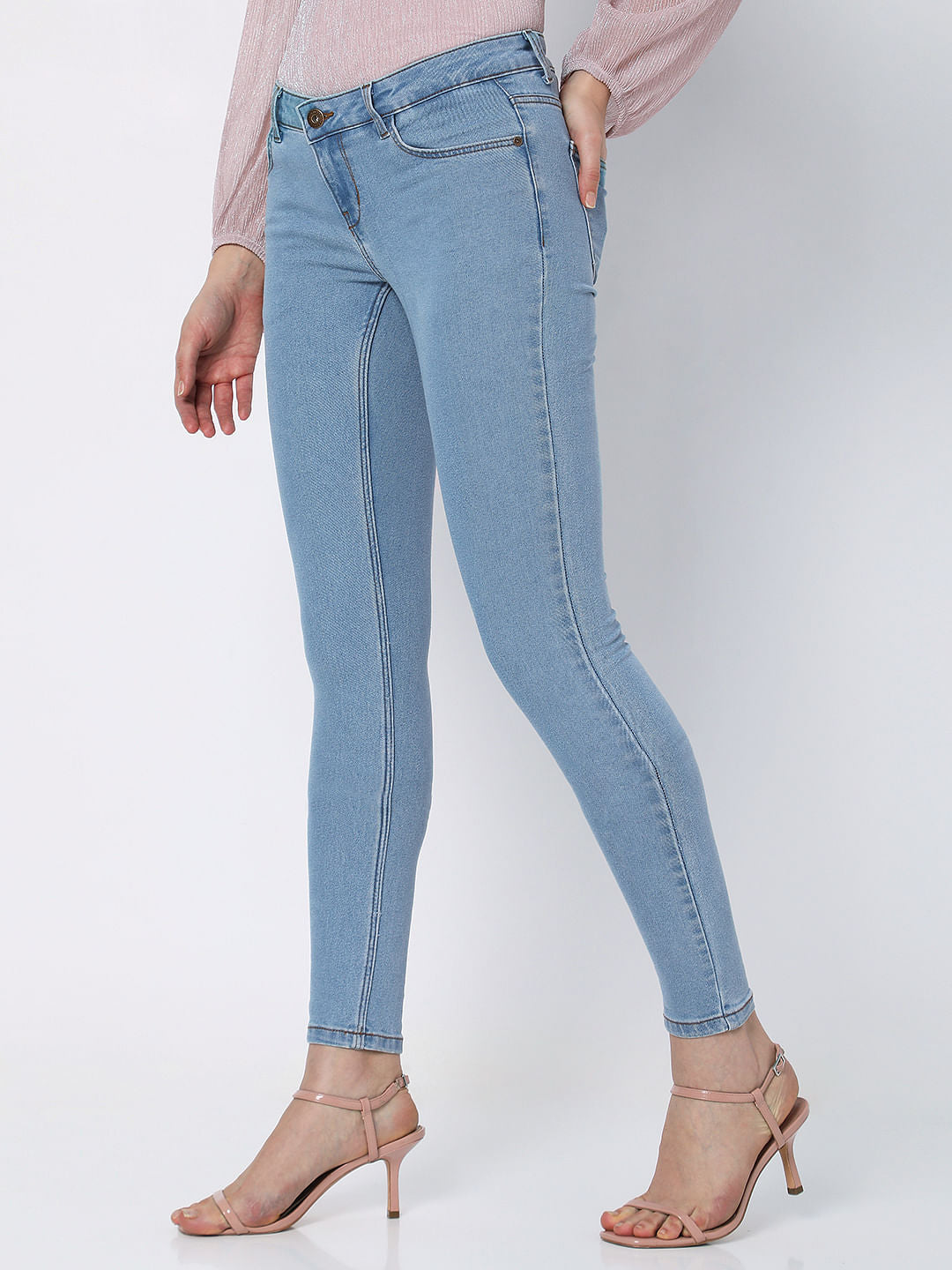Light Blue Low Rise Wendy Skinny Jeans