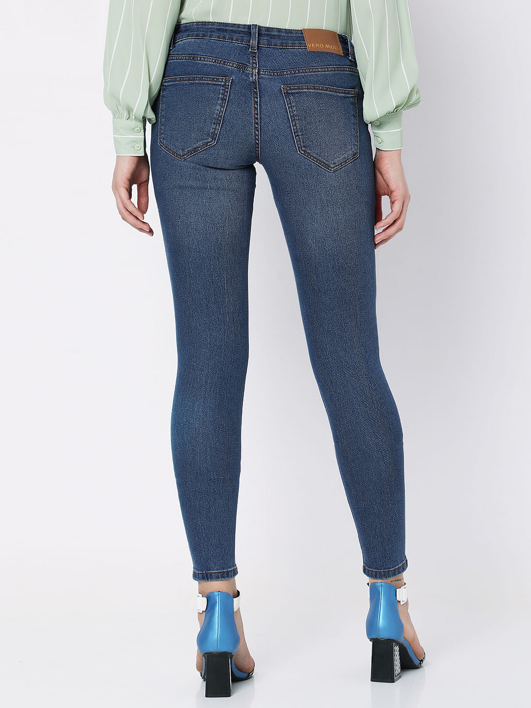 Blue Low Rise Wendy Skinny Jeans