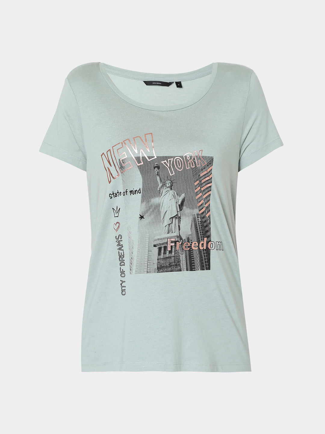 Green Graphic Print T-Shirt