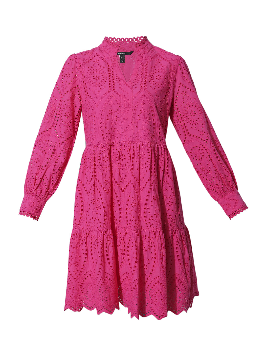 Pink Schiffli Shift Dress