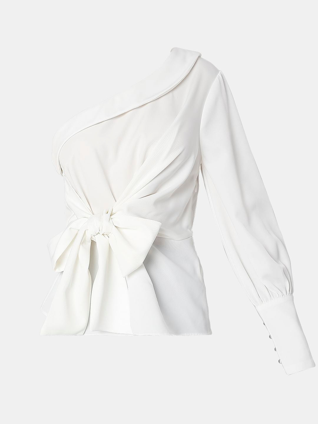 White One-Shoulder Top