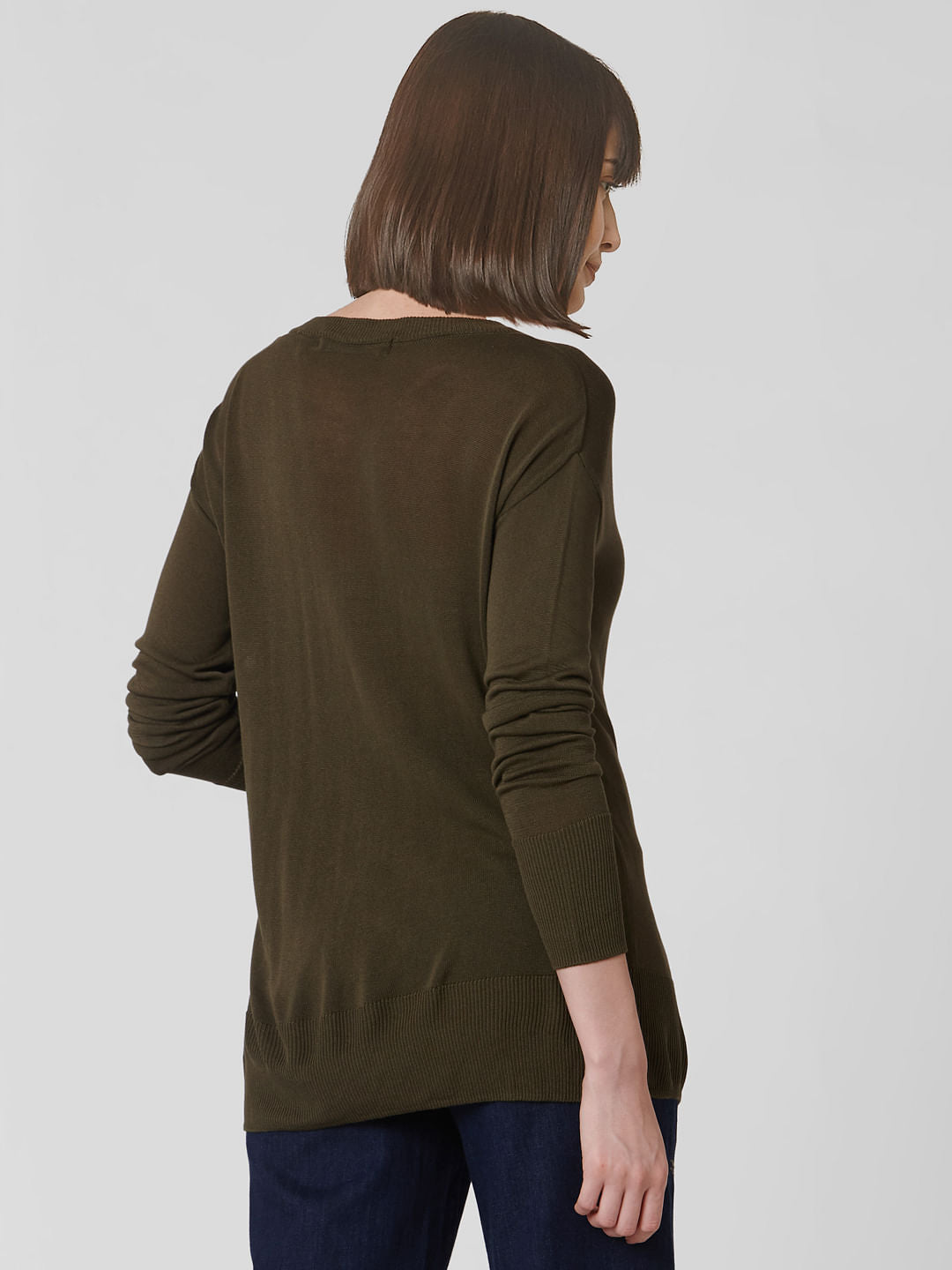 Green Full Sleeves Pullover