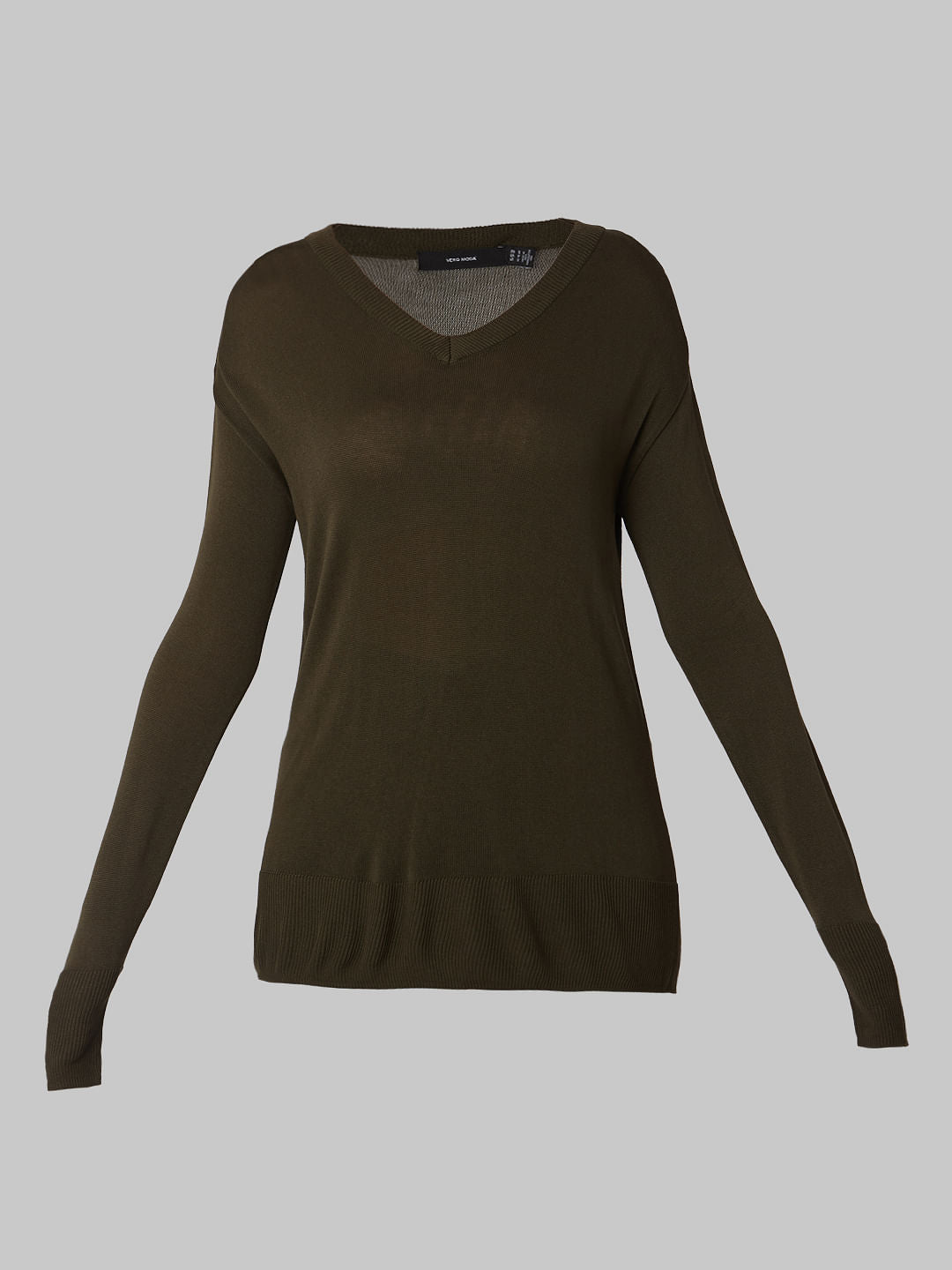 Green Full Sleeves Pullover