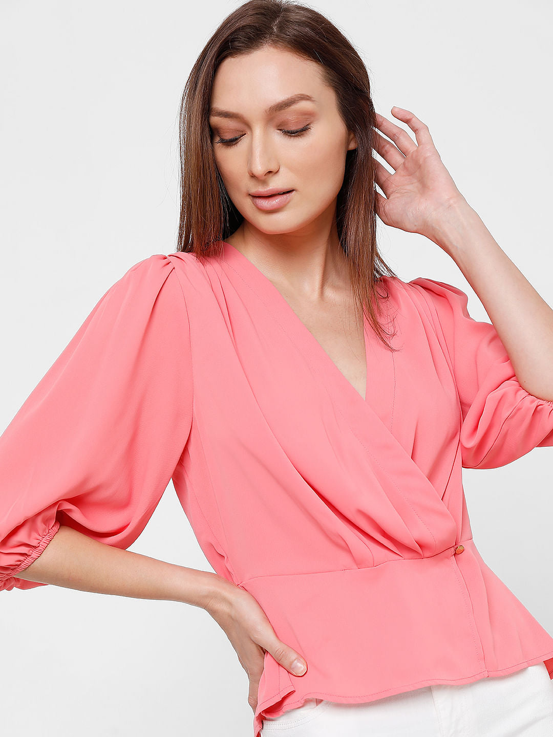 Pink Wrap Top