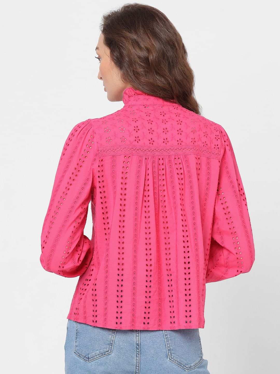 Pink Schiffli Shirt