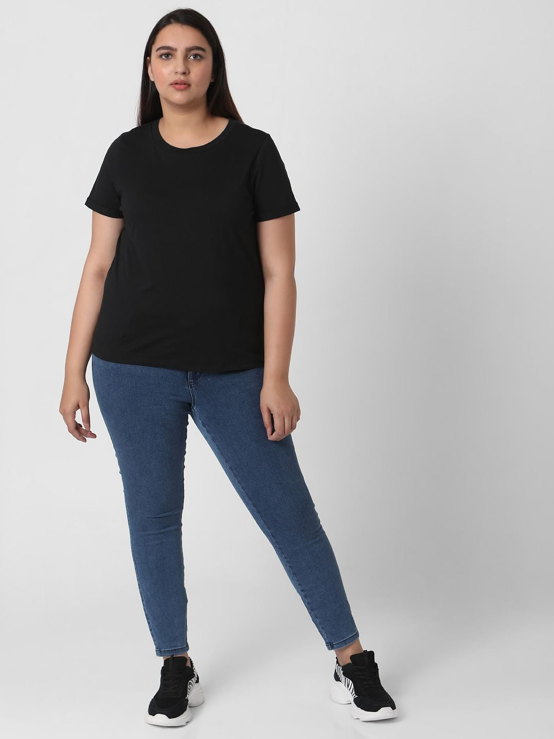 Curve Black Organic Cotton T-Shirt