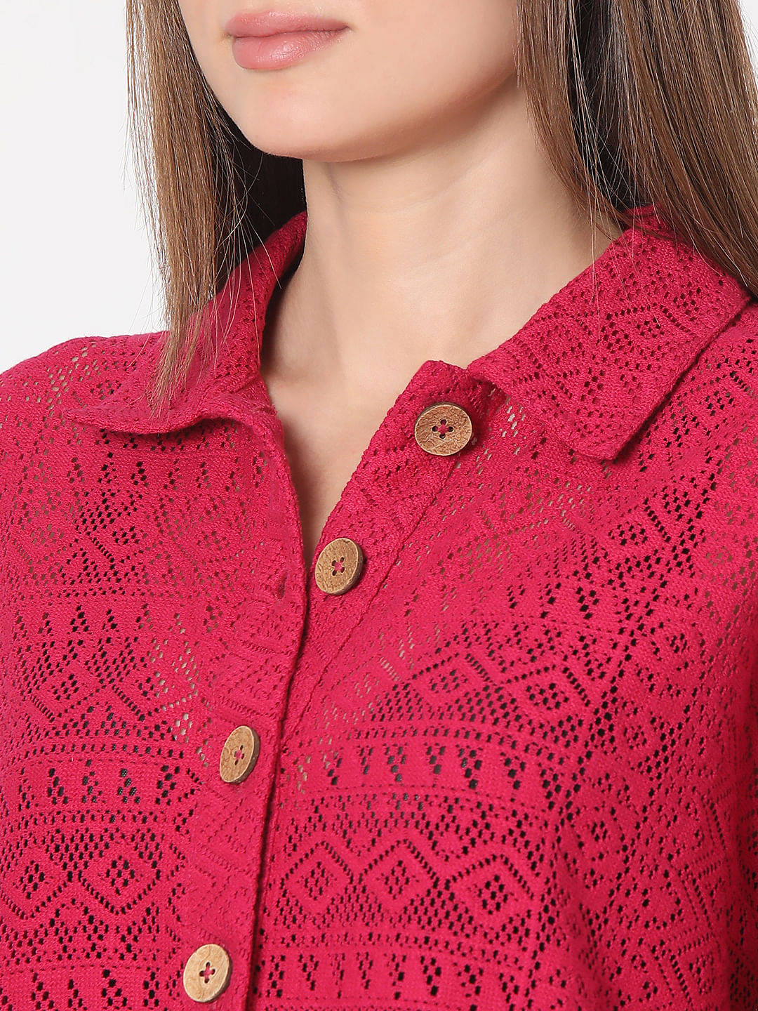 Red Embroidered Shirt