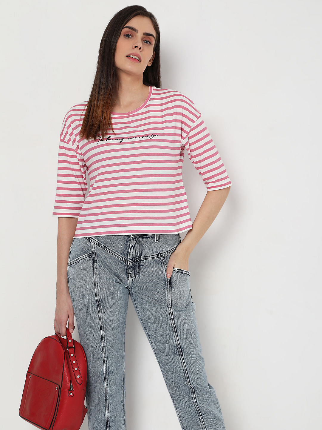 Pink Striped T-Shirt