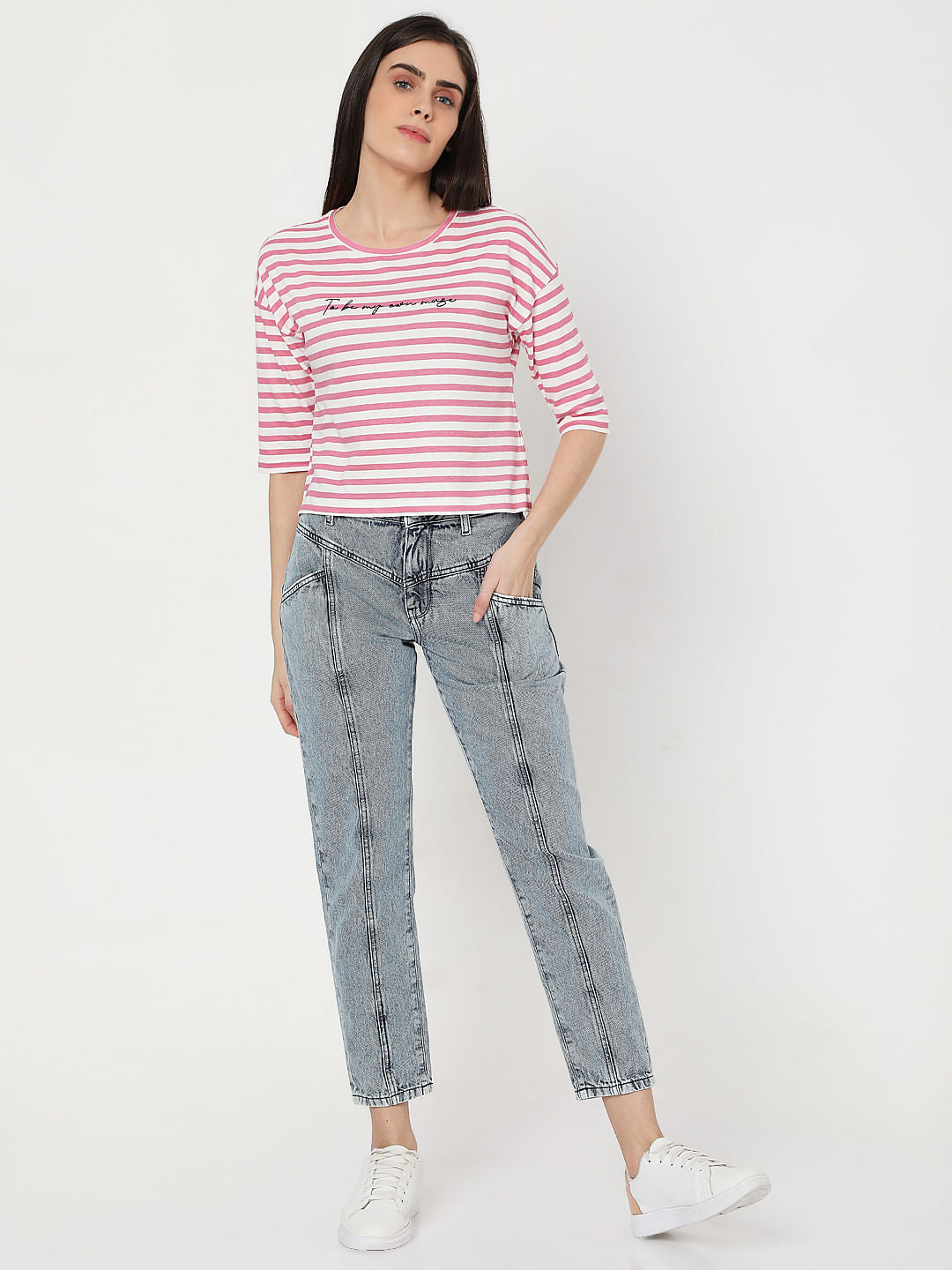 Pink Striped T-Shirt