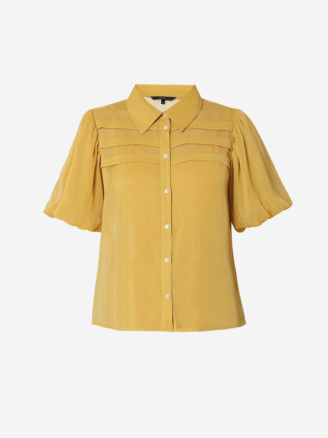 Golden Pleated Top