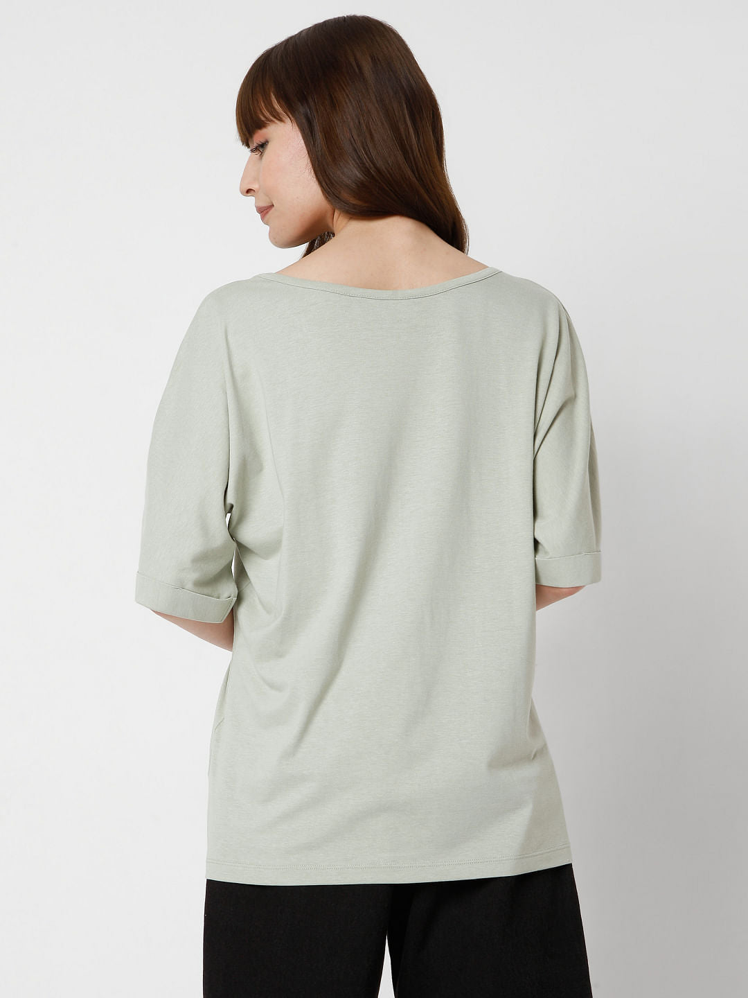 Green V Neck T-Shirt